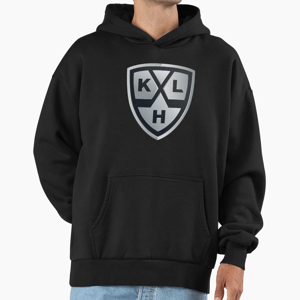 Khl Logo Shield Hockey Hoodie - Casual Everyday Wear Men Women - T-Shirt, Sweatshirt, Hoodie
