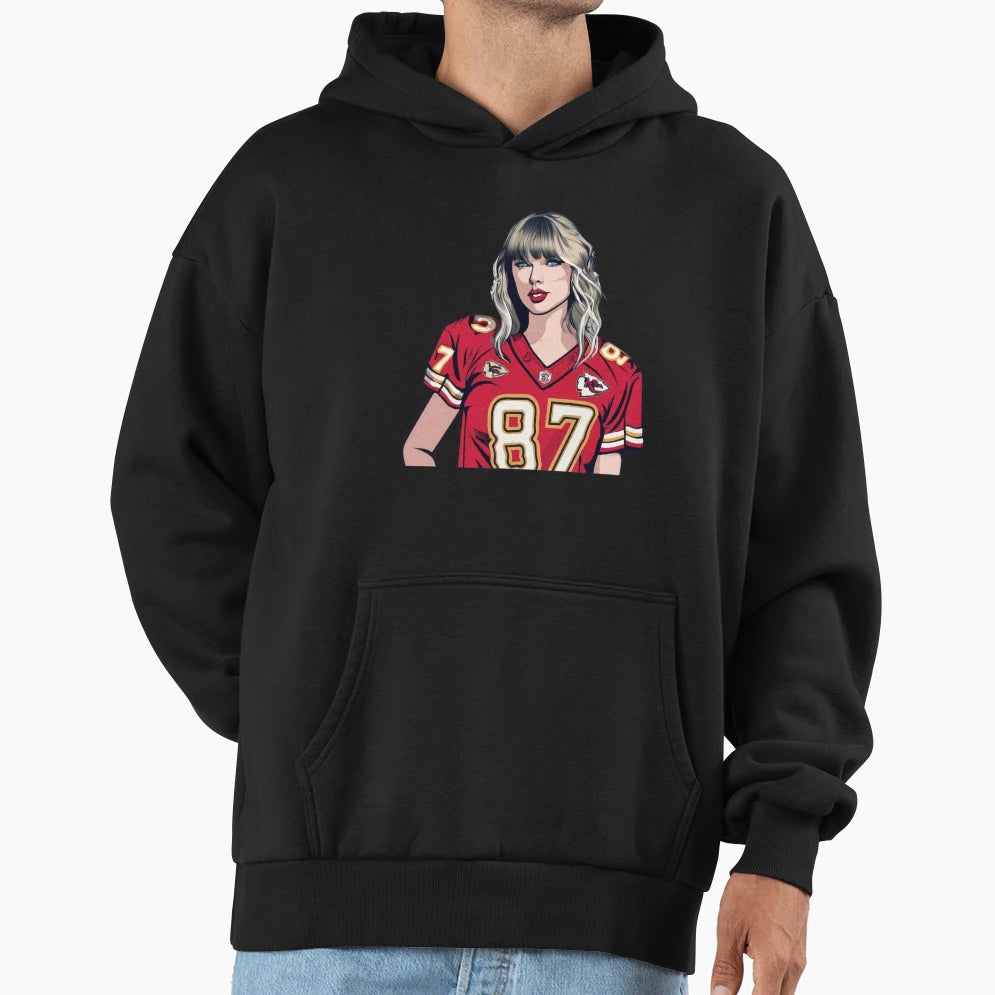 Taylors Swift Boyfriend Football Hoodie - Trendy Graphic Men Women - T-Shirt, Sweatshirt, Hoodie