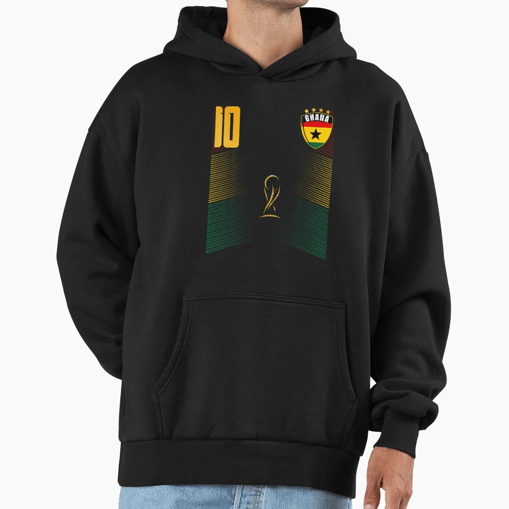 Ghana Flag Ghanaian Pride Lovers Hoodie - Streetwear Style for Adults - T-Shirt, Sweatshirt, Hoodie