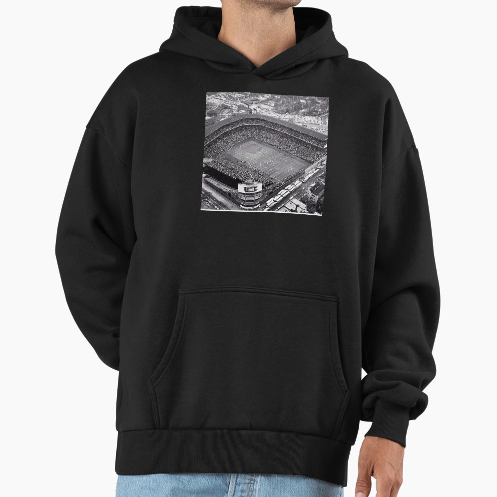 Chicago Football Stadium Wrigley Hoodie - Casual Everyday Wear for Adults - T-Shirt, Sweatshirt, Hoodie
