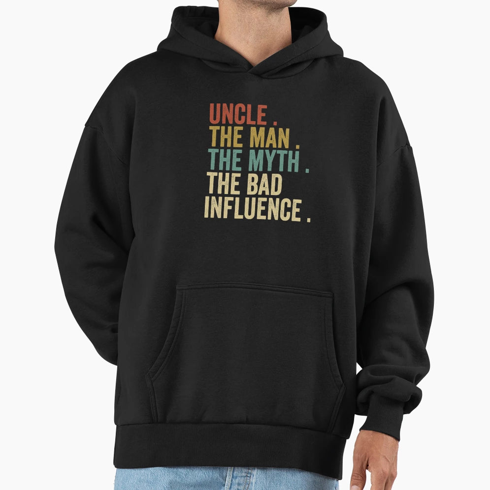 Uncle Myth Bad Influence Personalized T-Shirt - Minimalist Print Unisex - T-Shirt, Sweatshirt, Hoodie