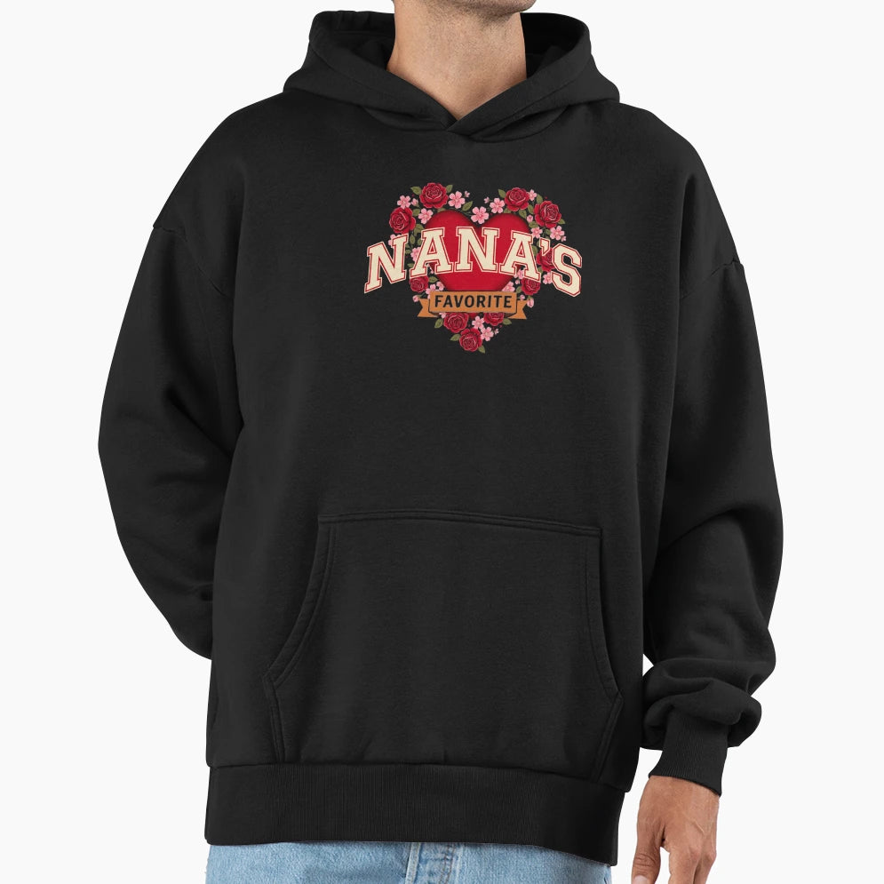 Nanas Favorite Grandmother Gift Hoodie - Fun Novelty Design Unisex - T-Shirt, Sweatshirt, Hoodie