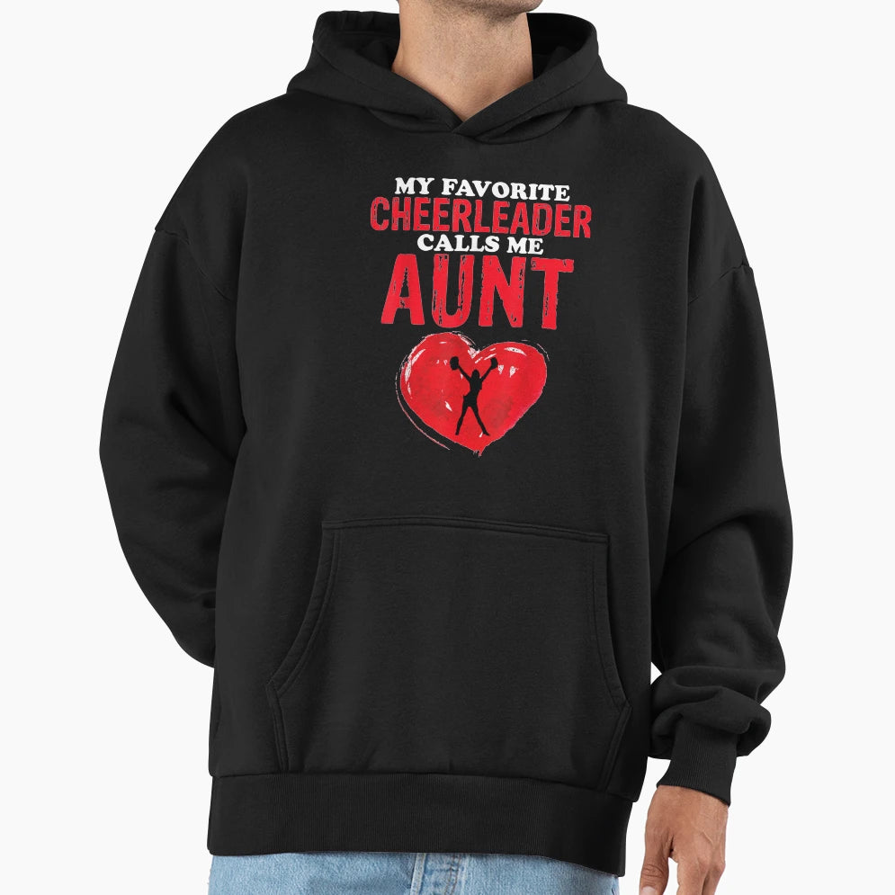 My Favorite Cheerleader Calls Me Mom T-Shirt - Aesthetic Graphic for Adults - T-Shirt, Sweatshirt, Hoodie