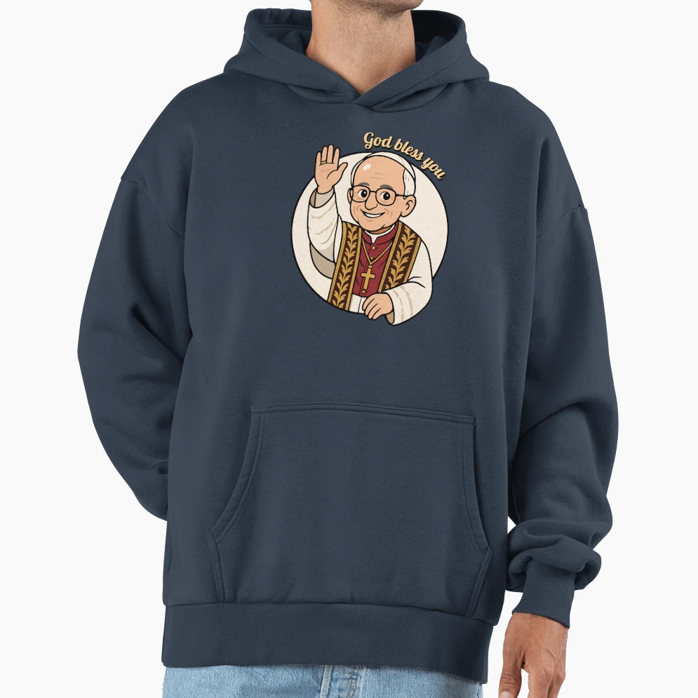 Pope Leo Xiv Hoodie - Casual Everyday Wear Unisex - T-Shirt, Sweatshirt, Hoodie