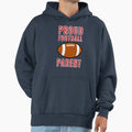 Distressed Proud Football Parent Hoodie - Fun Novelty Design for Adults - T-Shirt, Sweatshirt, Hoodie