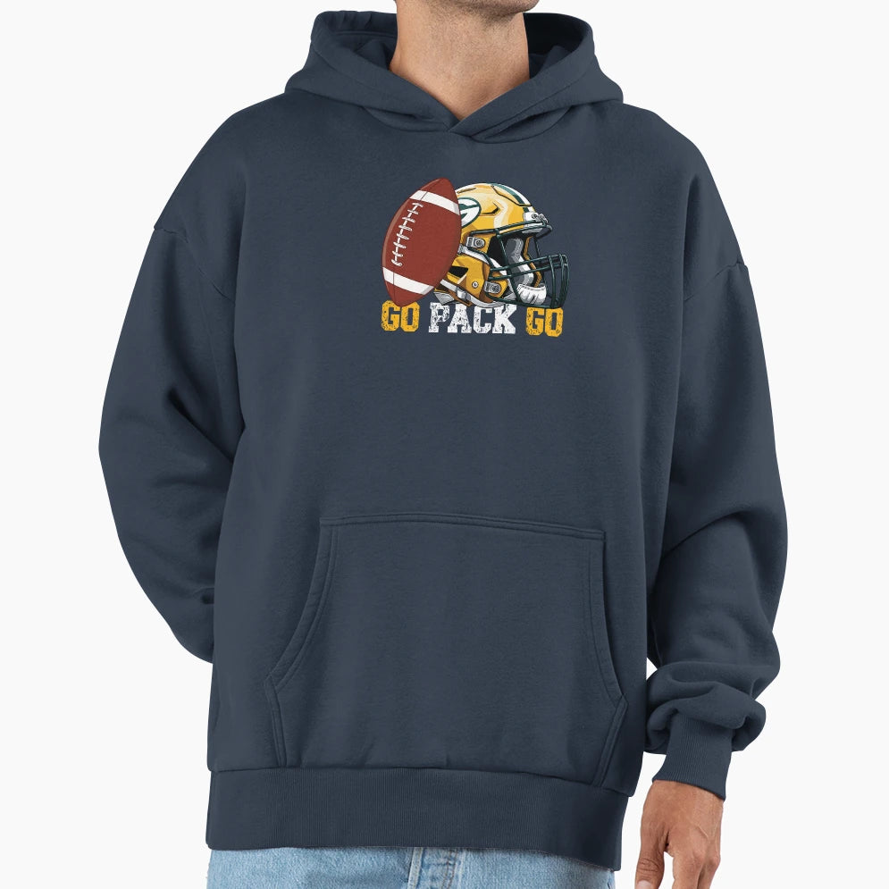Go Pack Go Football Hoodie - Unique Graphic Unisex - T-Shirt, Sweatshirt, Hoodie