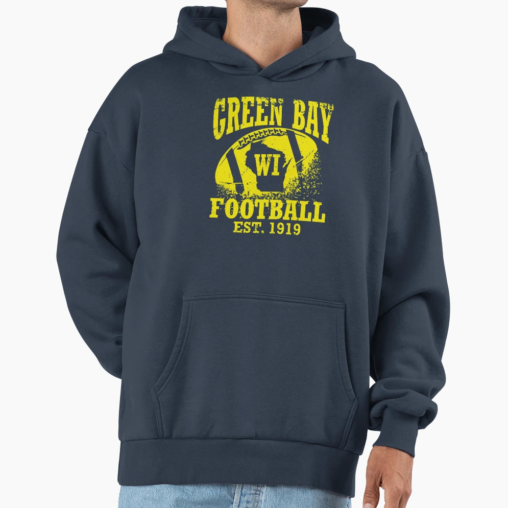 Green Bay Football Hoodie - Unique Graphic Men Women - T-Shirt, Sweatshirt, Hoodie