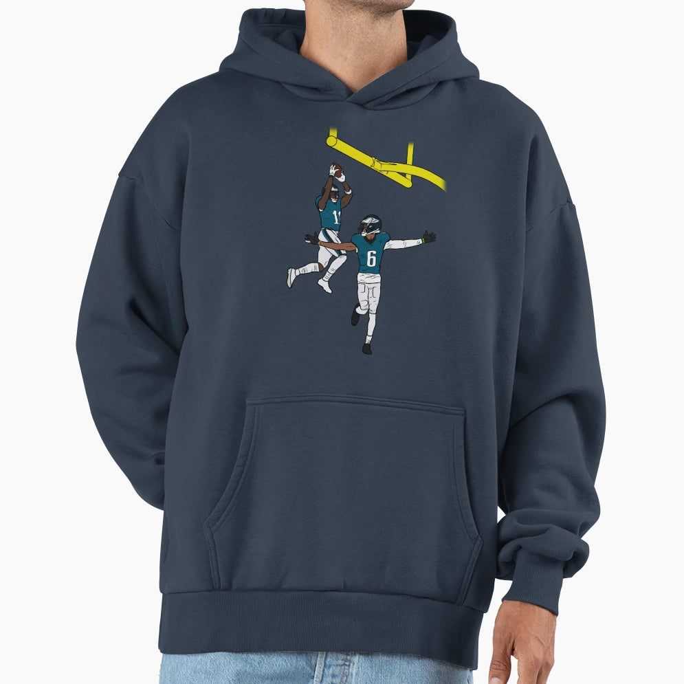 Aj Brown And Devonta Smith Dunk Hoodie - Trendy Graphic for Adults - T-Shirt, Sweatshirt, Hoodie