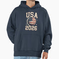 Usa Soccer 2026 Fan Hoodie - Streetwear Style Unisex - T-Shirt, Sweatshirt, Hoodie