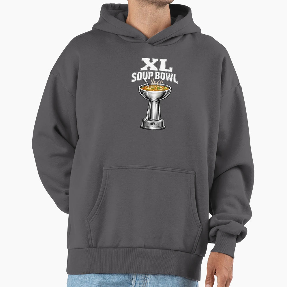 Xl Soup Bowl Hoodie - Minimalist Print Men Women - T-Shirt, Sweatshirt, Hoodie