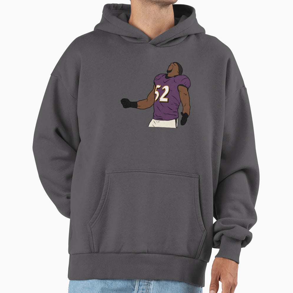 Ray Lewis Celebration Hoodie - Novelty Apparel Unisex - T-Shirt, Sweatshirt, Hoodie