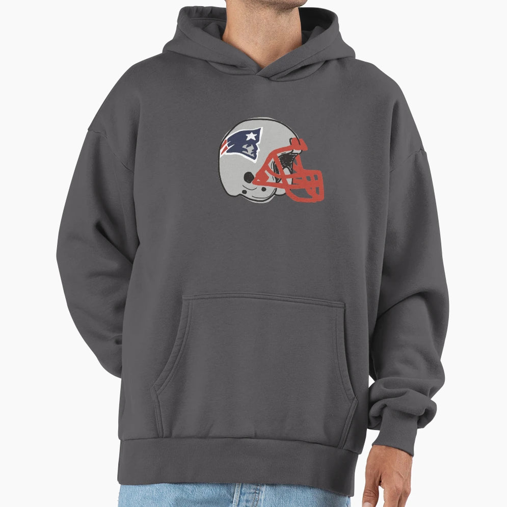 Patriots Helmet Hoodie - Graphic Print for Adults - T-Shirt, Sweatshirt, Hoodie