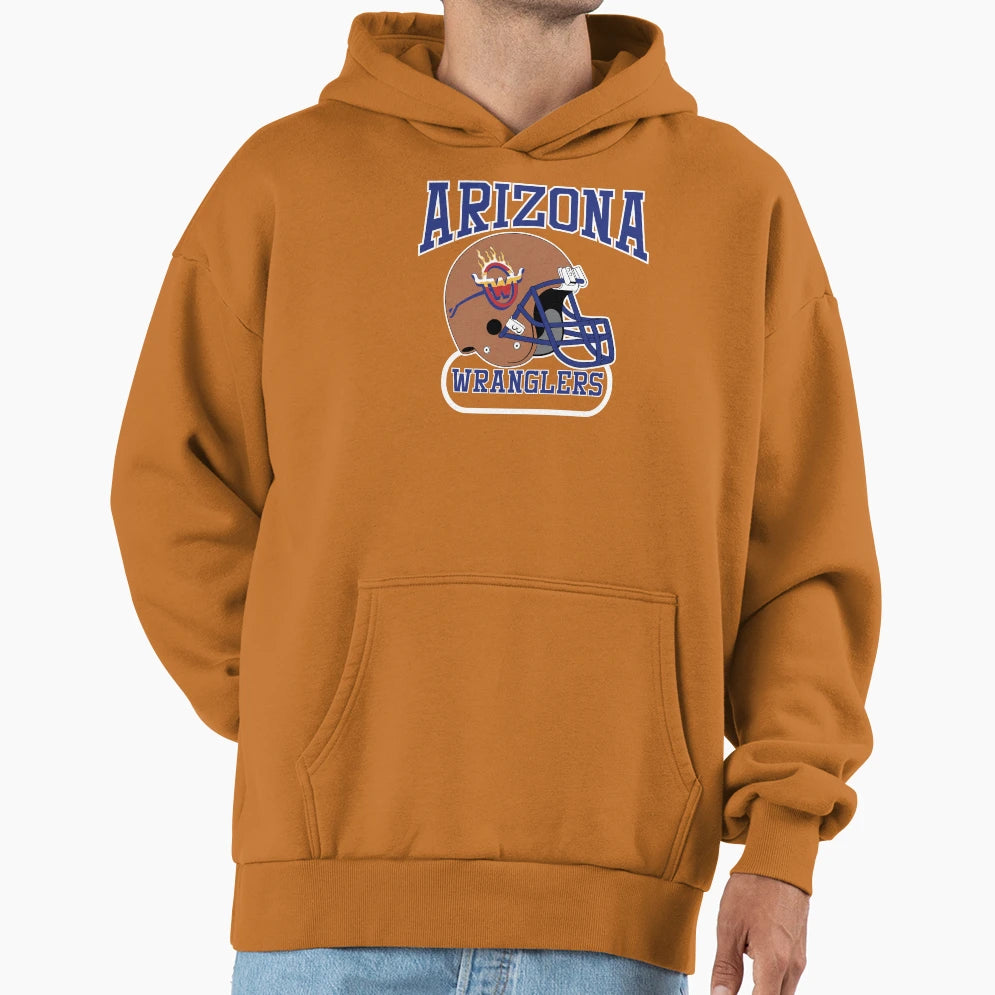 Arizona Wranglers Helmet Hoodie - Casual Everyday Wear Men Women - T-Shirt, Sweatshirt, Hoodie