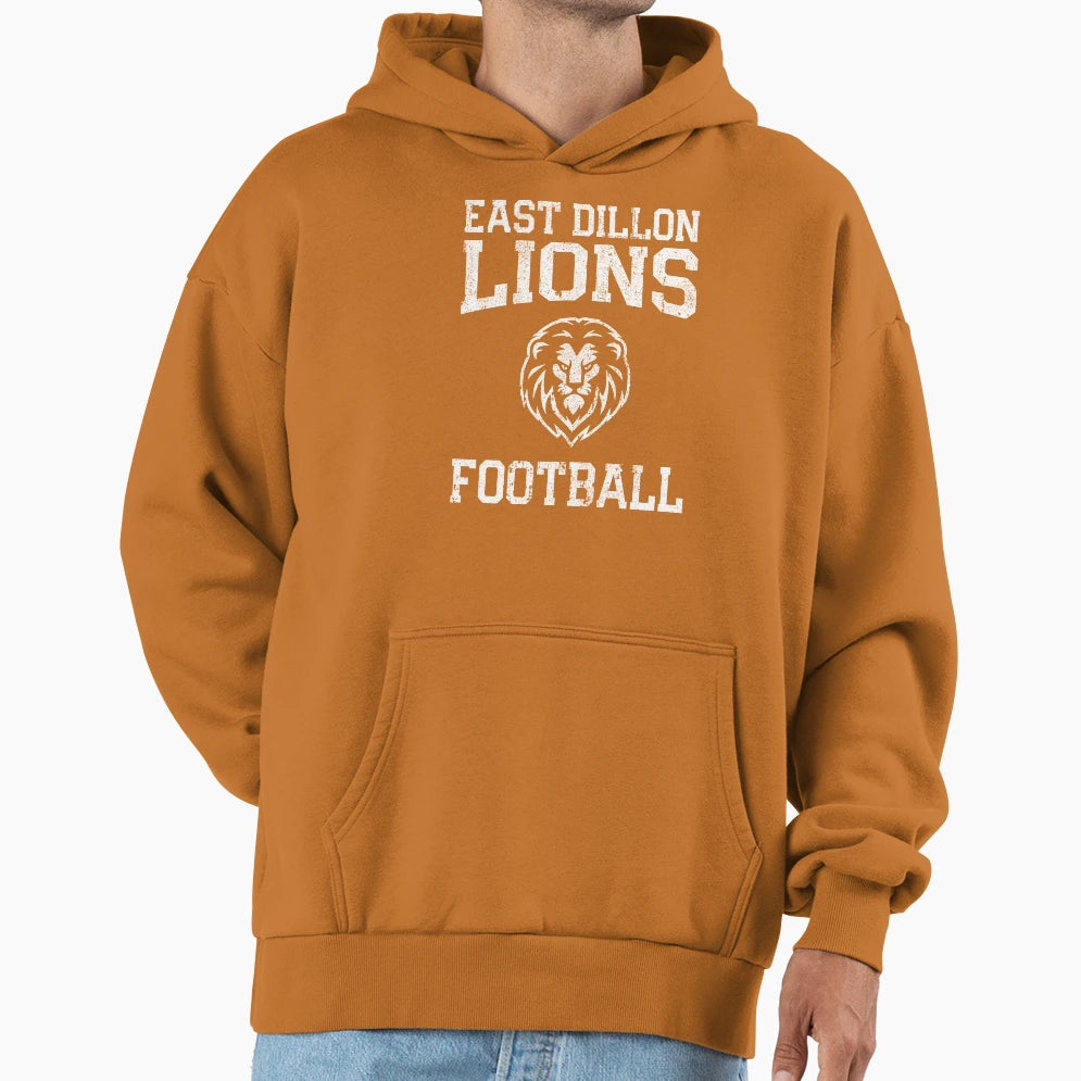 East Dillon Lions Football Hoodie - Minimalist Print Men Women - T-Shirt, Sweatshirt, Hoodie