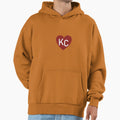 Kc Heart Hoodie - Unique Graphic Unisex - T-Shirt, Sweatshirt, Hoodie