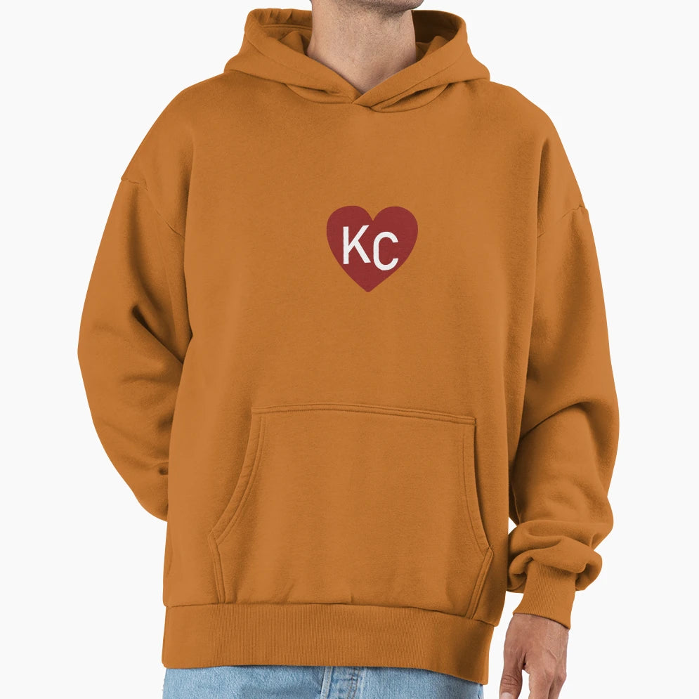 Kc Heart Hoodie - Custom Art Print Men Women - T-Shirt, Sweatshirt, Hoodie
