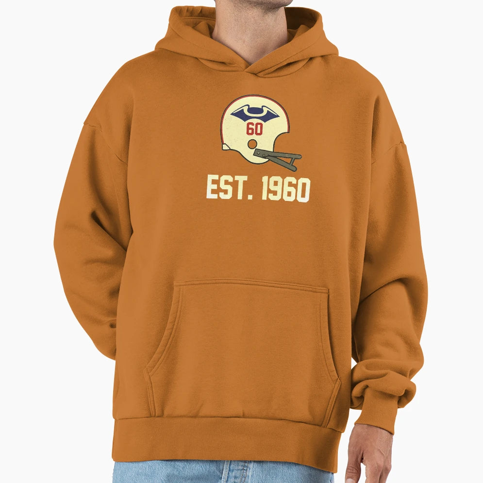 Patriots Est 1960 Distressed Hoodie - Aesthetic Graphic Unisex - T-Shirt, Sweatshirt, Hoodie