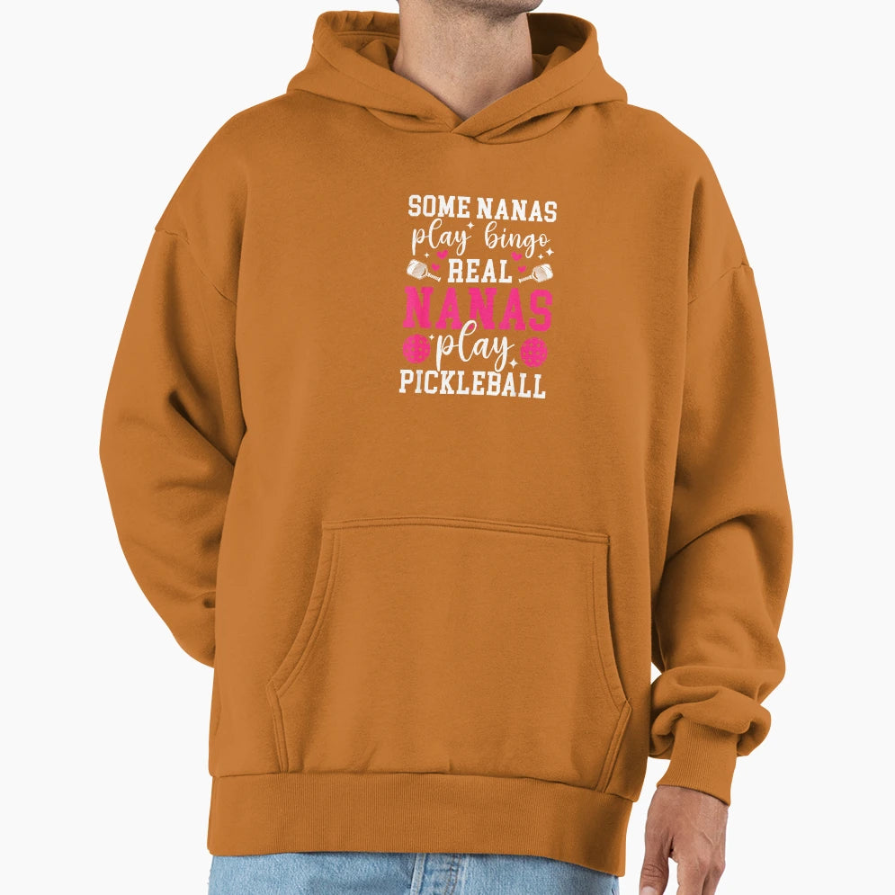Real Nanas Play Pickleball Nana T-Shirt - Aesthetic Graphic Unisex - T-Shirt, Sweatshirt, Hoodie