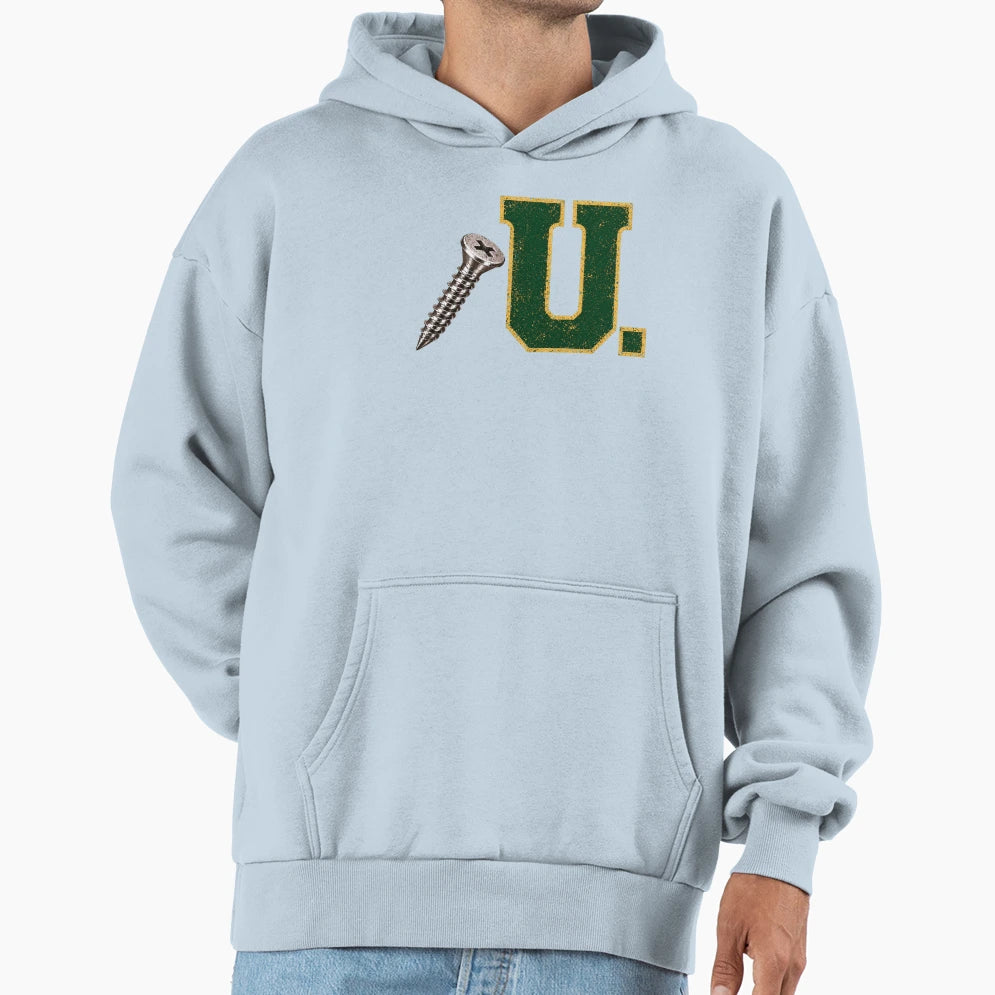 Screw U Collection Emerald Gold Hoodie - Streetwear Style Unisex - T-Shirt, Sweatshirt, Hoodie