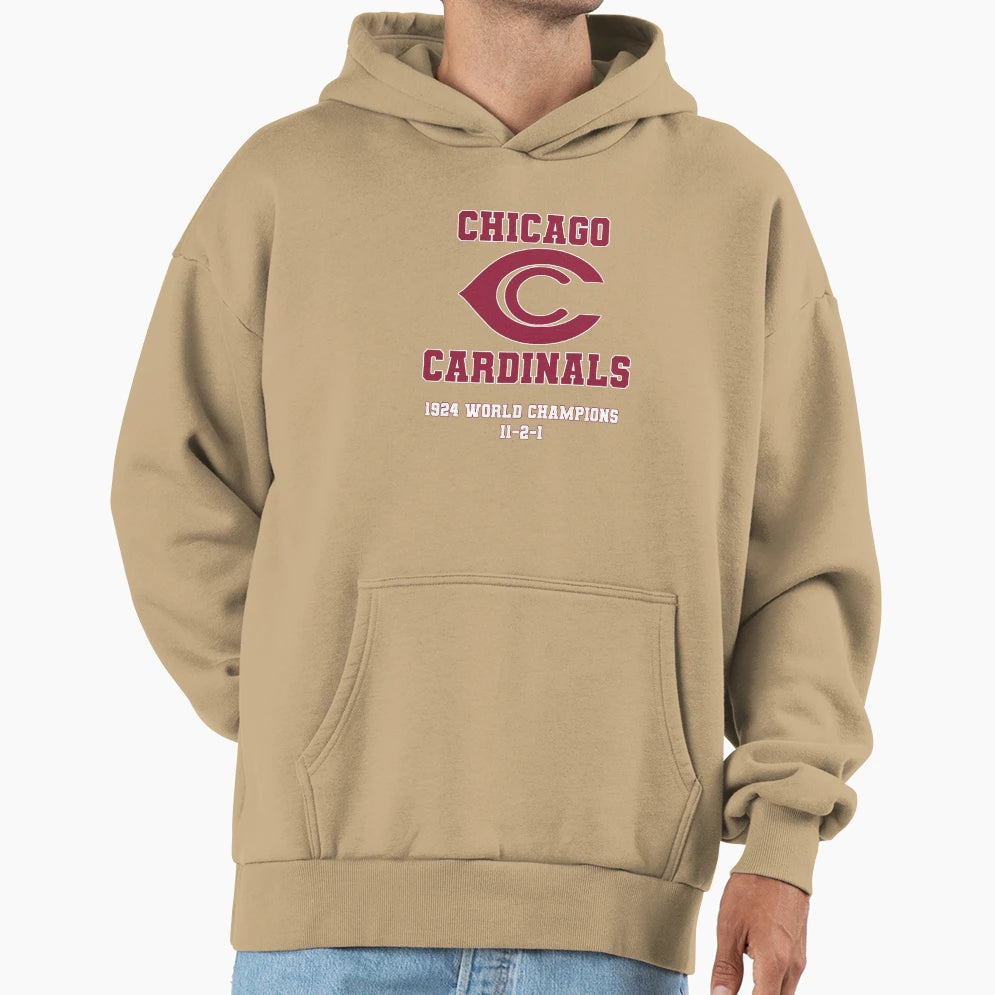 Chicago Cardinals 1924 World Champs Hoodie - Fun Novelty Design Unisex - T-Shirt, Sweatshirt, Hoodie