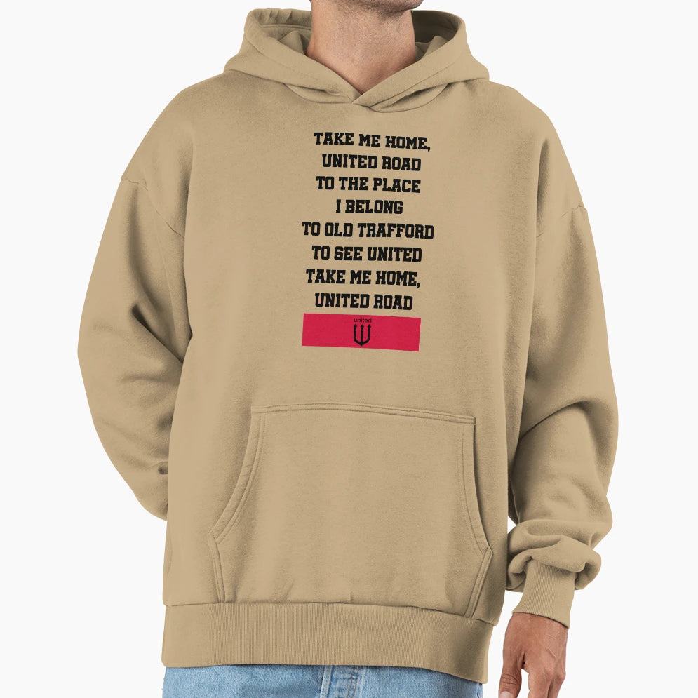 Take Me Home United Road Utd Fan Hoodie - Casual Everyday Wear for Adults - T-Shirt, Sweatshirt, Hoodie