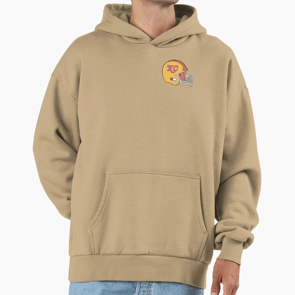 Chiefs Helmet Hoodie - Aesthetic Graphic for Adults - T-Shirt, Sweatshirt, Hoodie