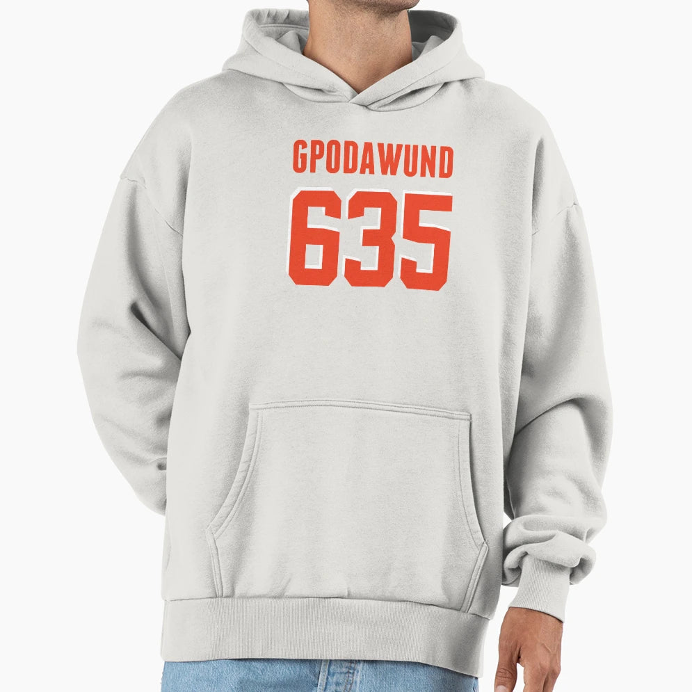Gpodawund No 635 Orange Hoodie - Unique Graphic Unisex - T-Shirt, Sweatshirt, Hoodie