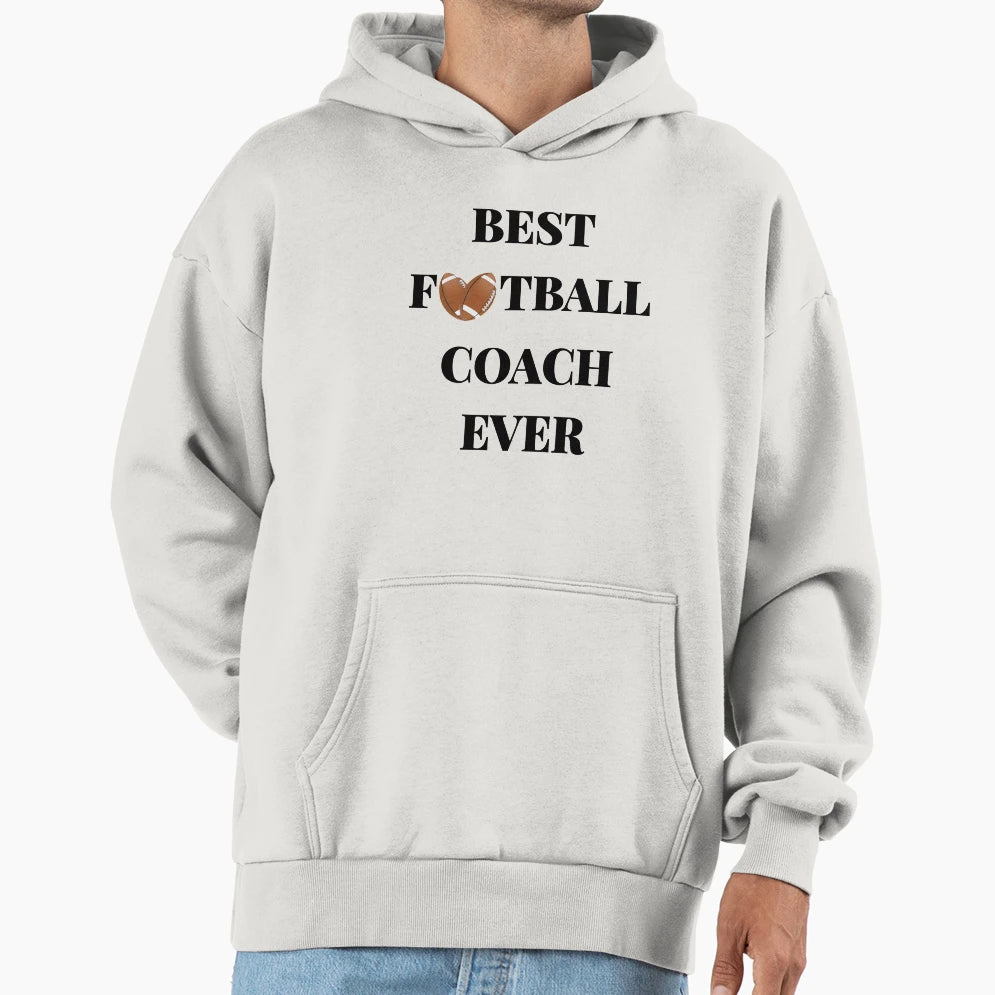 Best Football Coach Ever American Hoodie - Custom Art Print for Adults - T-Shirt, Sweatshirt, Hoodie