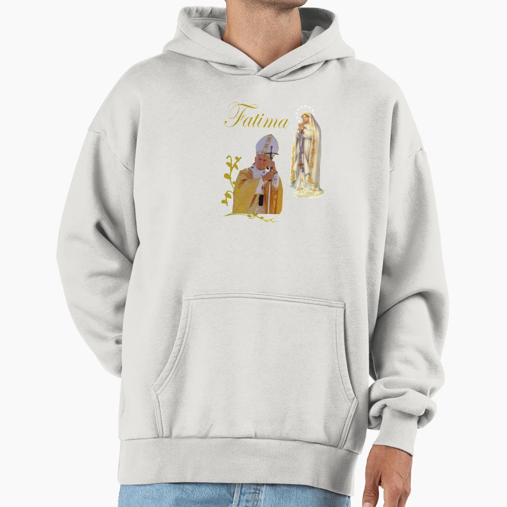 Fatima Virgin Mary John Paul Ii Catholic T-Shirt - Streetwear Style Unisex - T-Shirt, Sweatshirt, Hoodie