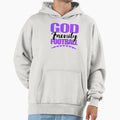 God Family Football Purple Hoodie - Fun Novelty Design Unisex - T-Shirt, Sweatshirt, Hoodie