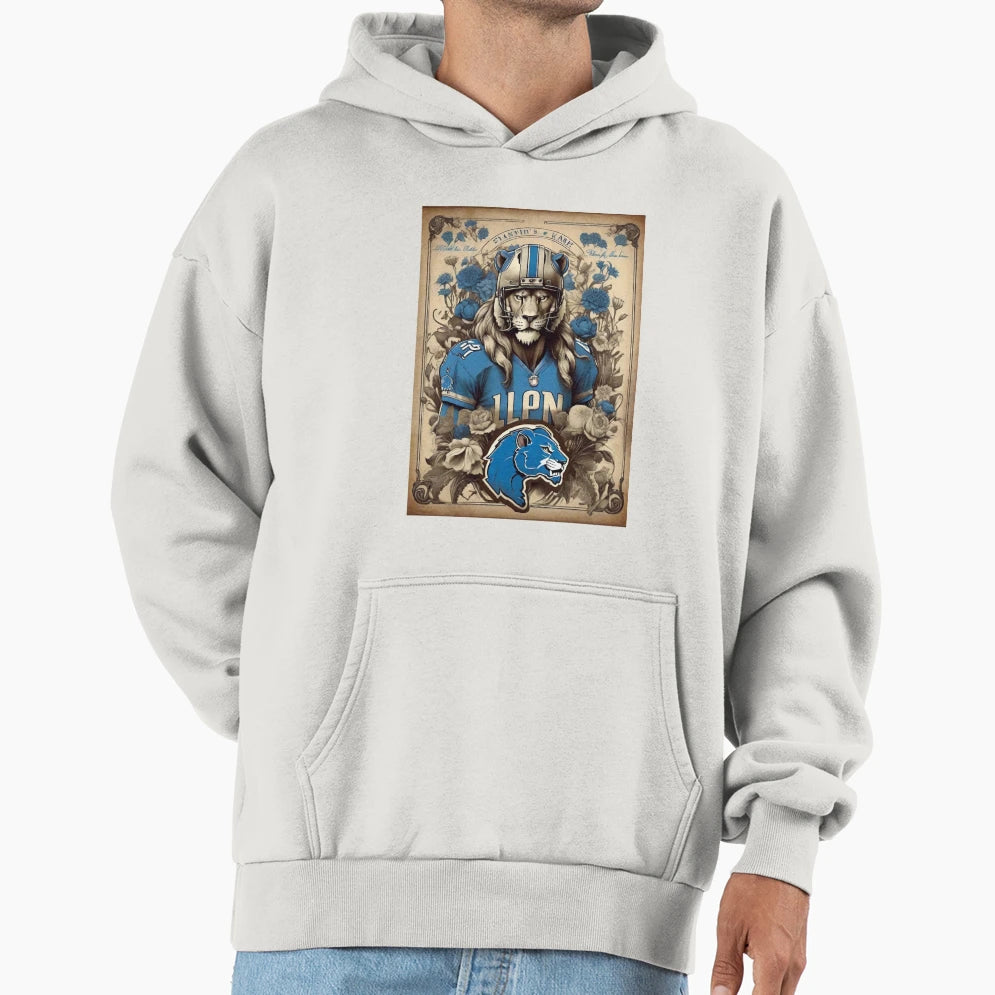 Detroit Lions Hoodie - Custom Art Print Men Women - T-Shirt, Sweatshirt, Hoodie