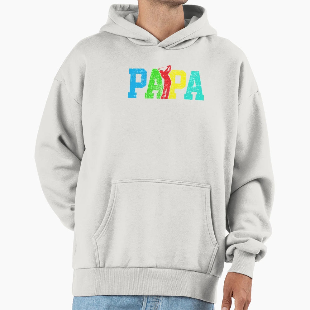 Golf Papa Fathers Day Hoodie - Aesthetic Graphic for Adults - T-Shirt, Sweatshirt, Hoodie