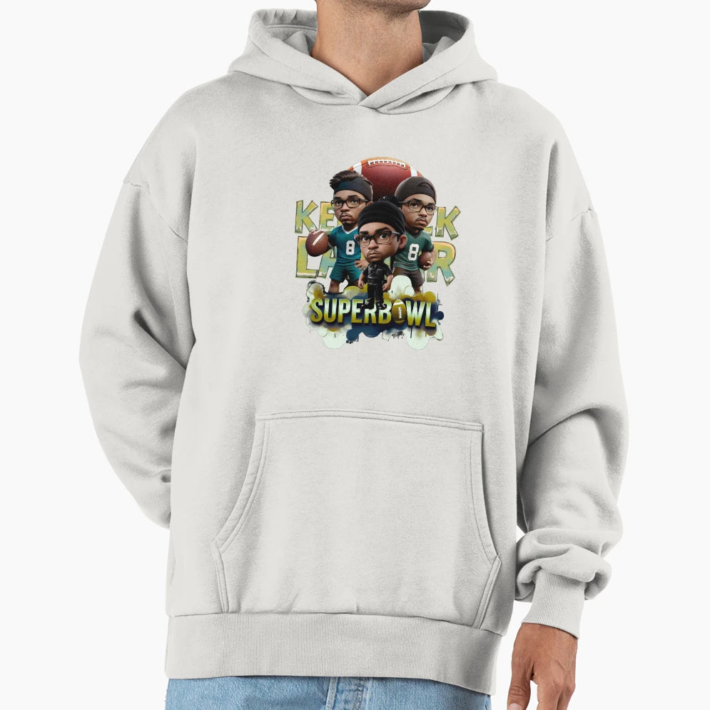 Kendrick Lamar Superbowl Hoodie - Fun Novelty Design for Adults - T-Shirt, Sweatshirt, Hoodie
