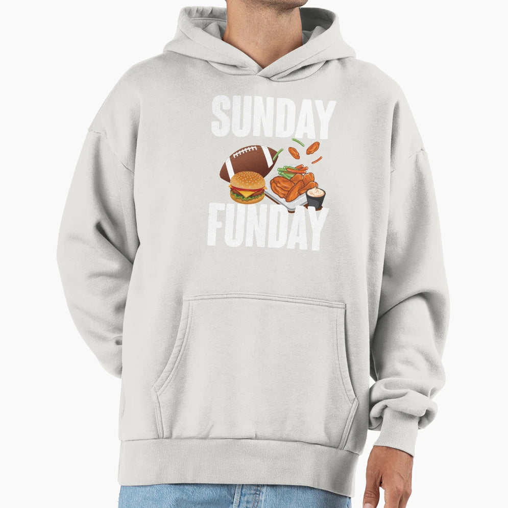 Sunday Funday Hoodie - Fun Novelty Design for Adults - T-Shirt, Sweatshirt, Hoodie
