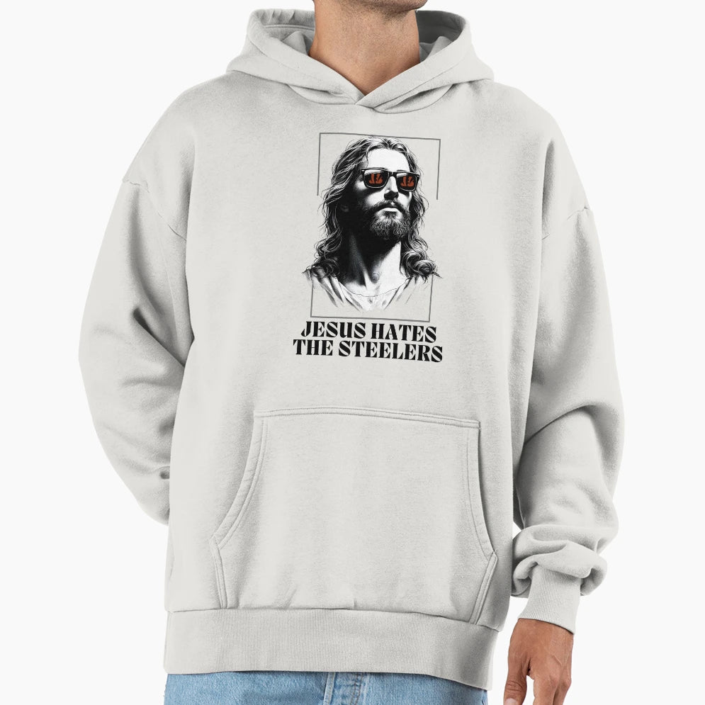 Jesus Hates Steelers Hoodie - Graphic Print for Adults - T-Shirt, Sweatshirt, Hoodie