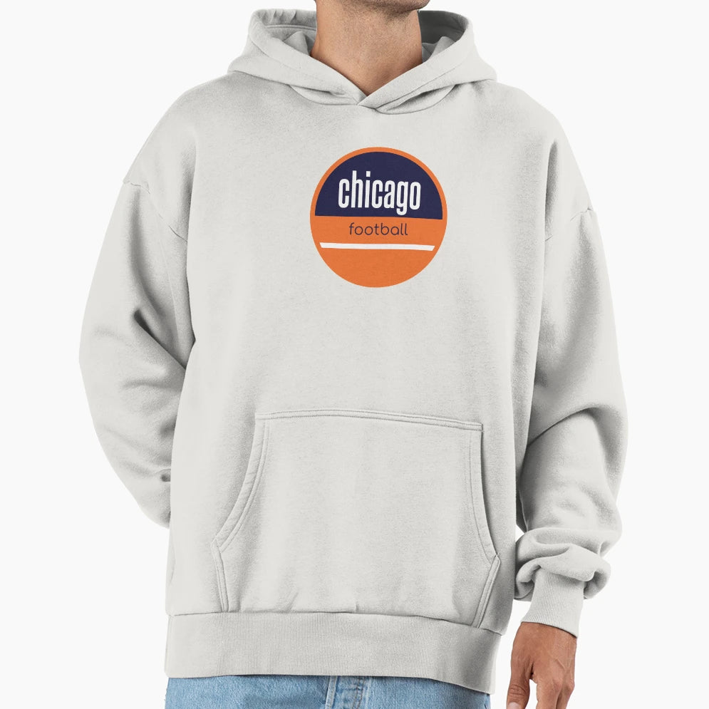 Chicago Football Hoodie - Fun Novelty Design Men Women - T-Shirt, Sweatshirt, Hoodie