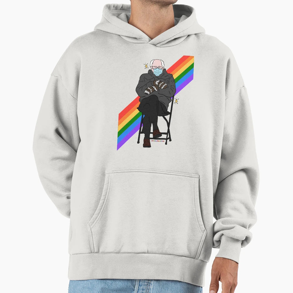 Bernie And His Mittens Hoodie - Streetwear Style Unisex - T-Shirt, Sweatshirt, Hoodie