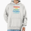 Husband Dad Fantasy Football Commish Hoodie - Graphic Print Men Women - T-Shirt, Sweatshirt, Hoodie