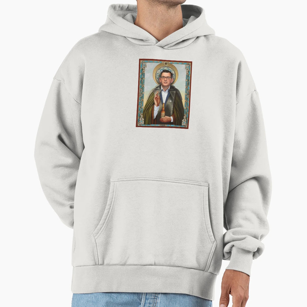 Saint Dan Andrews Hoodie - Minimalist Print for Adults - T-Shirt, Sweatshirt, Hoodie