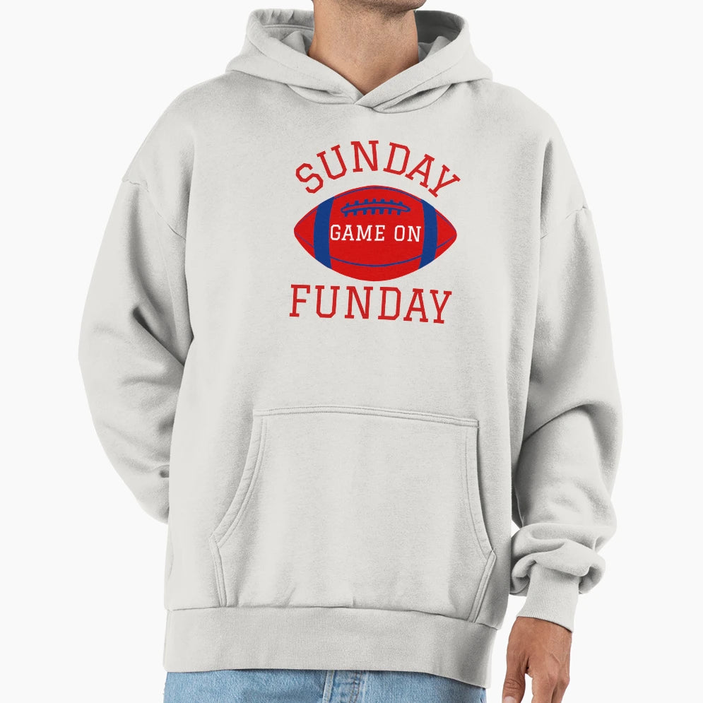Sunday Fun Day Hoodie - Graphic Print Unisex - T-Shirt, Sweatshirt, Hoodie