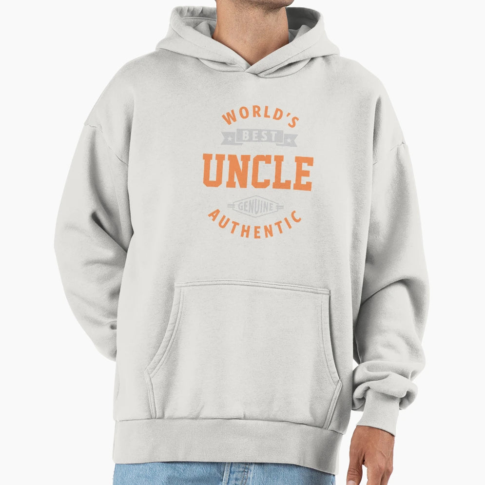Worlds Best Uncle Hoodie - Novelty Apparel Unisex - T-Shirt, Sweatshirt, Hoodie