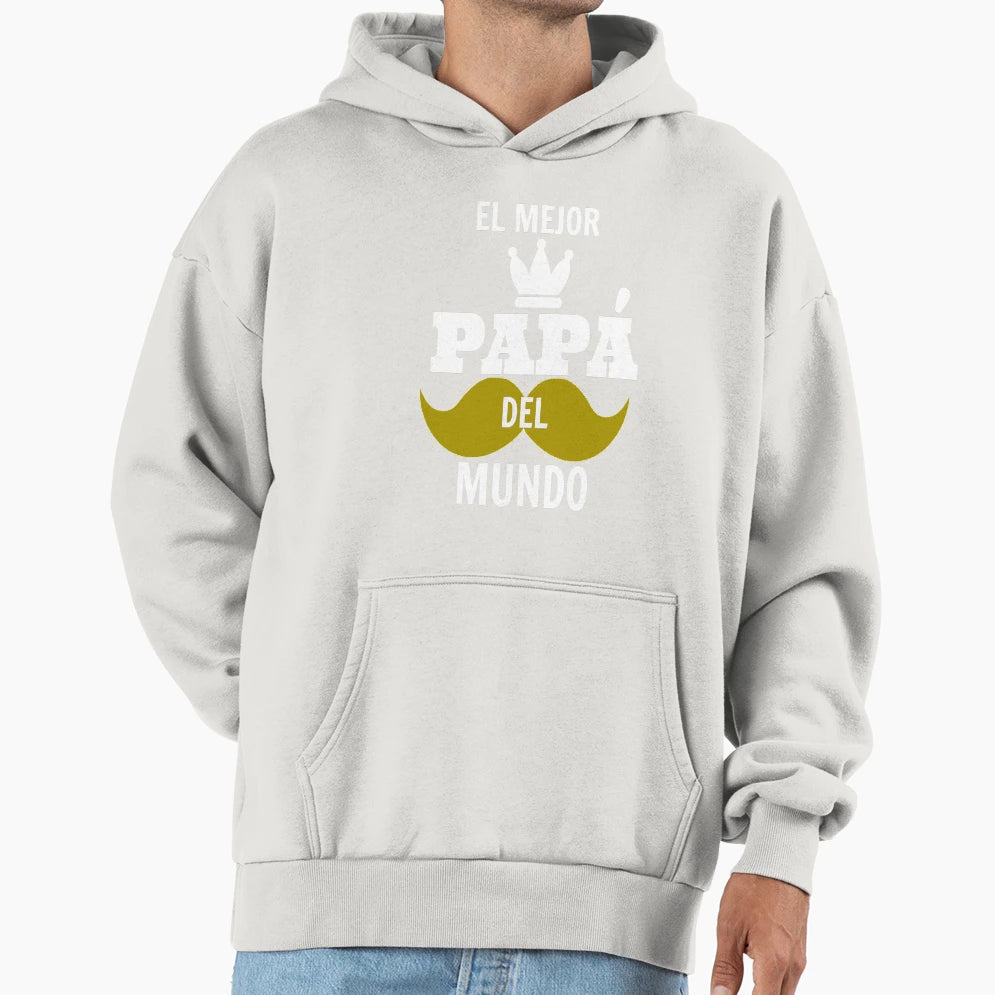 El Mejor Papa Del Mundo Fathers Day Hoodie - Graphic Print Men Women - T-Shirt, Sweatshirt, Hoodie
