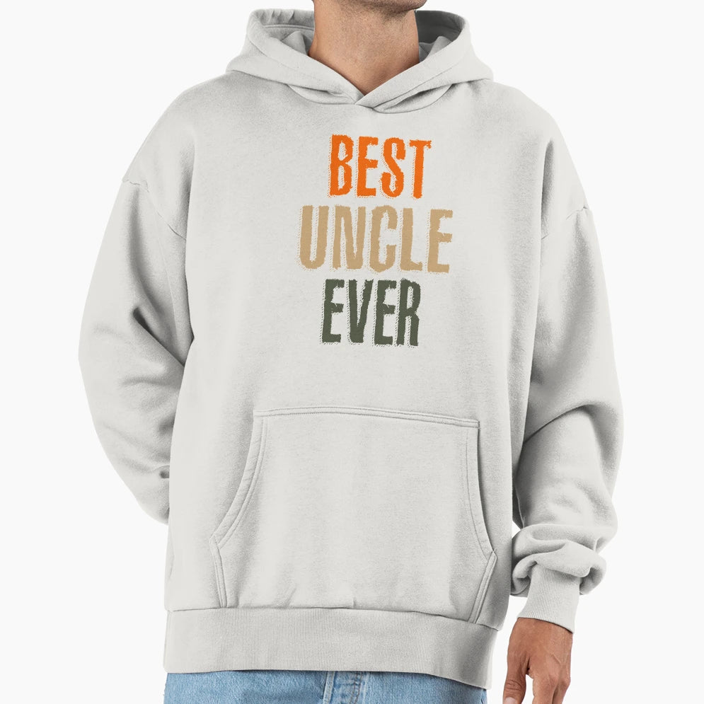 Mens Best Uncle Ever Gift Hoodie - Minimalist Print Unisex - T-Shirt, Sweatshirt, Hoodie