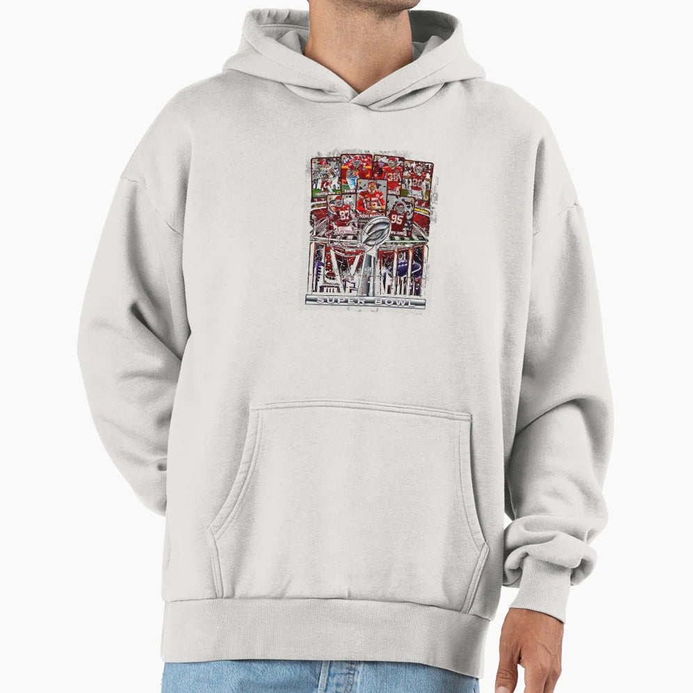 Kansas City Super Bowl Lviii Hoodie - Trendy Graphic Unisex - T-Shirt, Sweatshirt, Hoodie