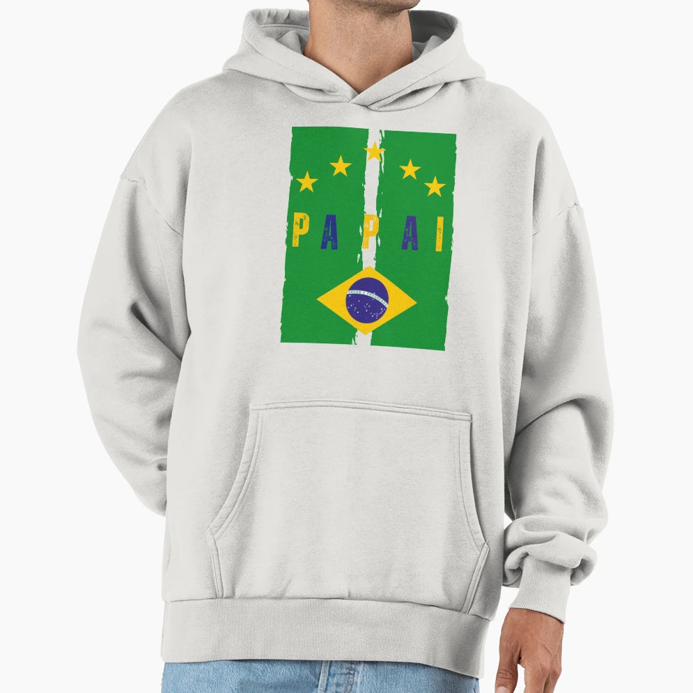 Papai Brazil Hoodie - Minimalist Print Men Women - T-Shirt, Sweatshirt, Hoodie