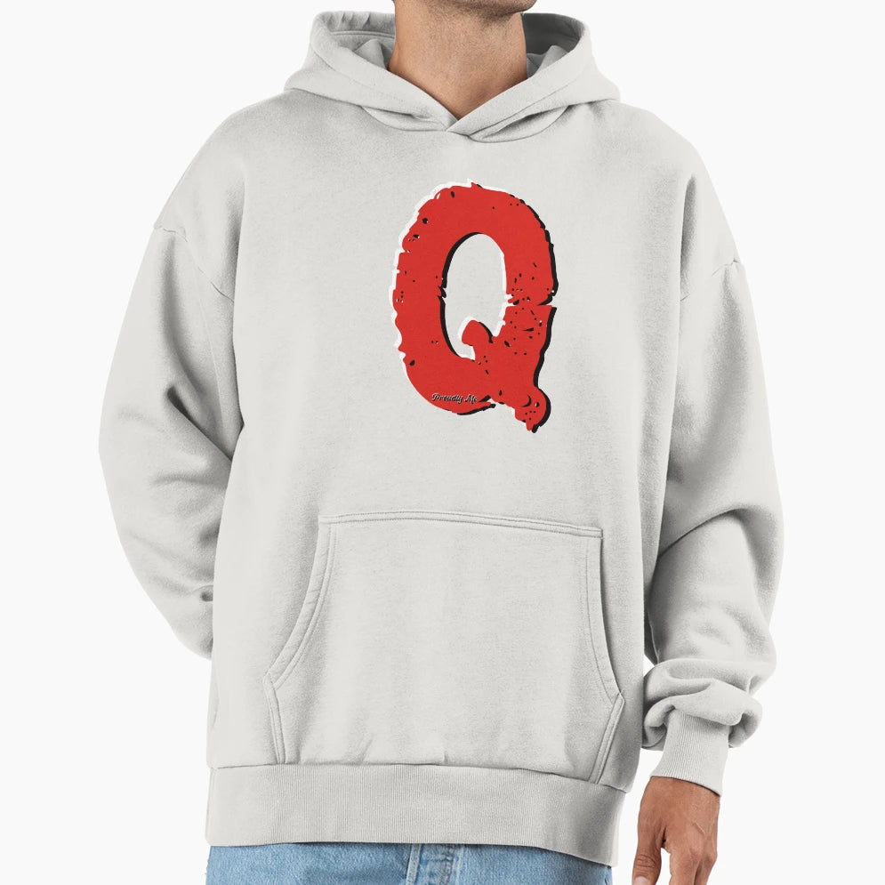 Initials Q Hoodie - Aesthetic Graphic Men Women - T-Shirt, Sweatshirt, Hoodie
