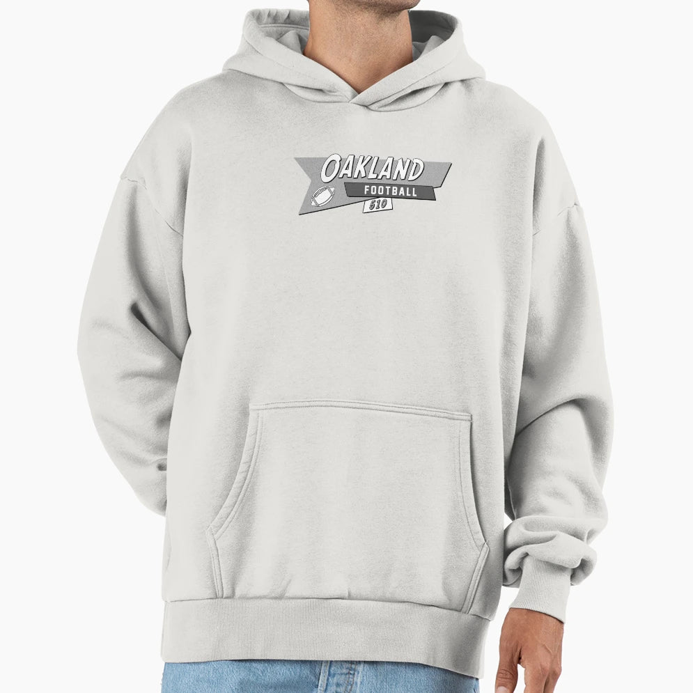 Oakland 90S Football Hoodie - Trendy Graphic for Adults - T-Shirt, Sweatshirt, Hoodie