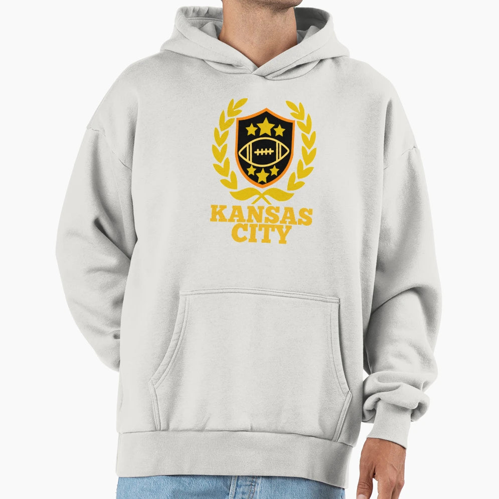Kansas City Football Hoodie - Custom Art Print Unisex - T-Shirt, Sweatshirt, Hoodie