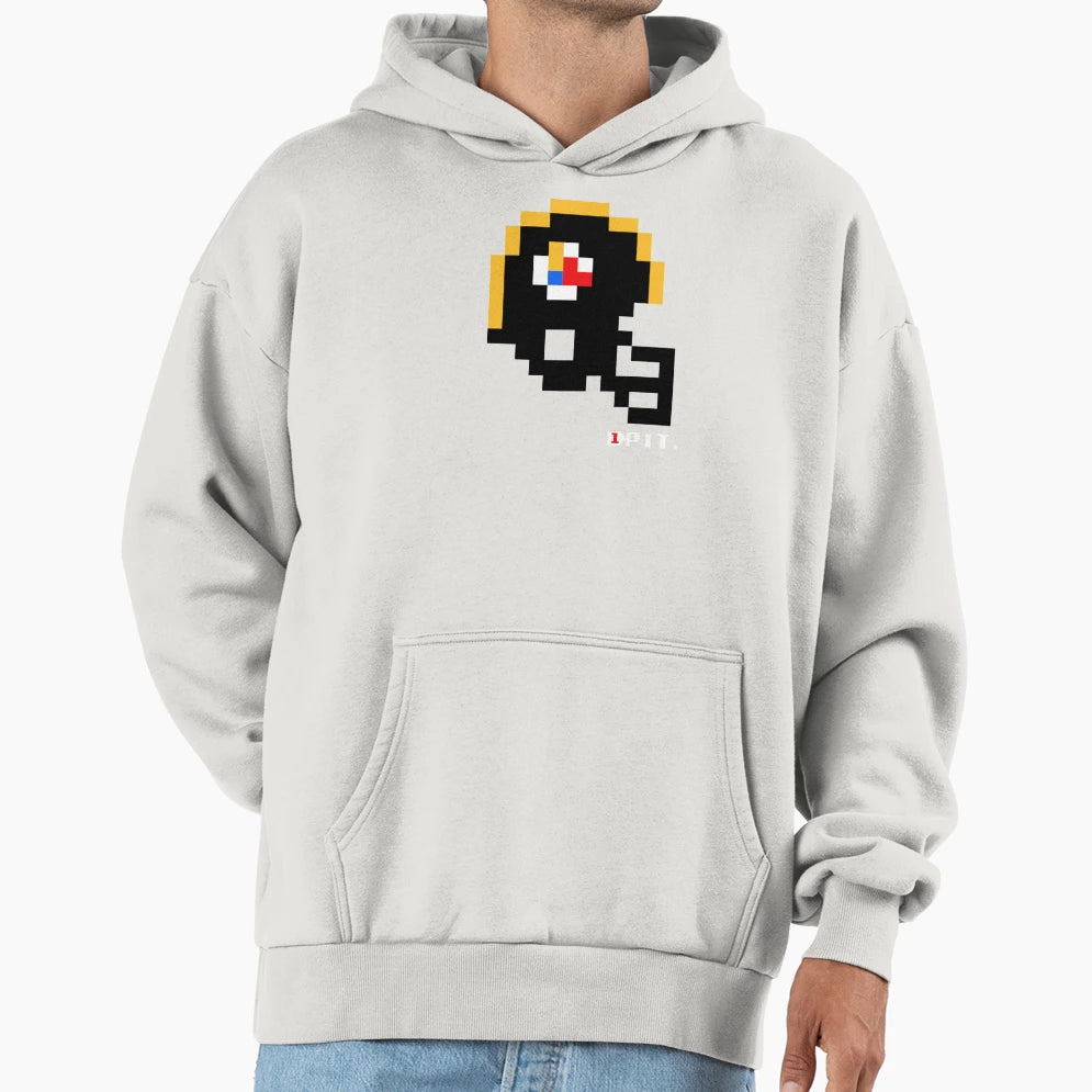 Pitts Helmet Tecmo Bowl Hoodie - Novelty Apparel for Adults - T-Shirt, Sweatshirt, Hoodie