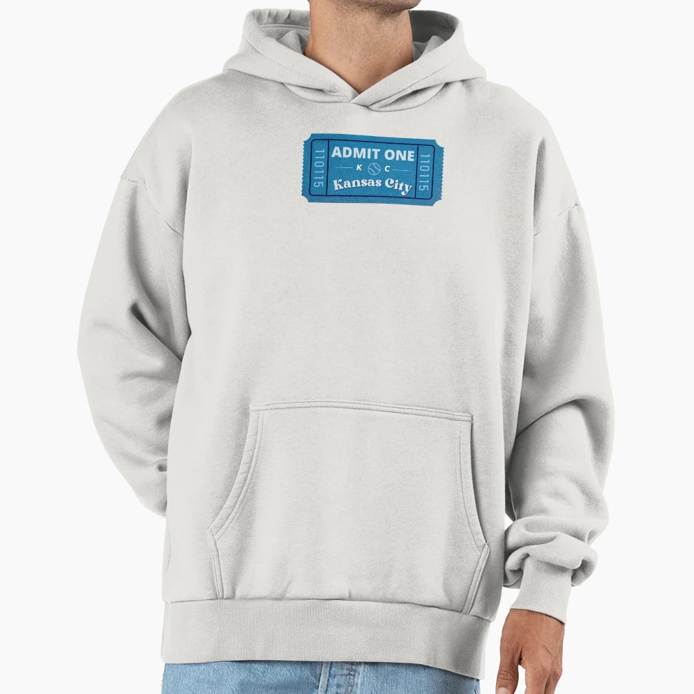 Ticket To Kansas City Forever Royal Hoodie - Trendy Graphic Men Women - T-Shirt, Sweatshirt, Hoodie